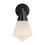 Alora - WV348106UBOP - One Light Wall Sconce - Willard - Urban Bronze/Opal Matte Glass