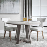 Uttermost - 24952 - Dining Table - Gidran - Soft Gray
