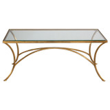 Uttermost - 24639 - Coffee Table - Alayna - Antiqued Gold Leaf