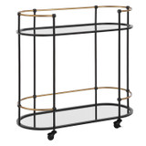 Uttermost - 24186 - Bar Cart - Andre - Satin Black