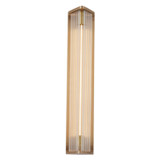 Alora - WV339123VBCR - LED Vanity - Sabre - Ribbed Glass/Vintage Brass