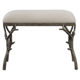 Uttermost - 23544 - Bench - Lismore - Antique Silver