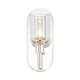 Alora - WV338101PNCC - One Light Vanity - Lucian - Clear Crystal/Polished Nickel