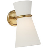Visual Comfort Signature - ARN 2008HAB-L - One Light Wall Sconce - Clarkson - Hand-Rubbed Antique Brass
