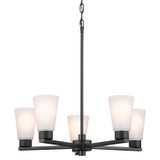 Kichler - 52436BK - Five Light Chandelier - Stamos - Black