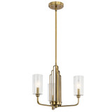 Kichler - 52410BNB - Three Light Chandelier - Kimrose - Brushed Natural Brass