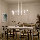 Kichler - 52350WH - 12 Light Linear Chandelier - Armand - White