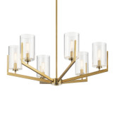 Kichler - 52314BNB - Six Light Chandelier - Nye - Brushed Natural Brass