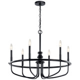 Kichler - 52304BK - Six Light Chandelier - Capitol Hill - Black
