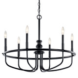 Kichler - 52304BK - Six Light Chandelier - Capitol Hill - Black