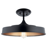 Kichler - 52098BK - One Light Semi Flush Mount - Elias - Black