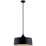Kichler - 52097BK - One Light Pendant/Semi Flush - Elias - Black