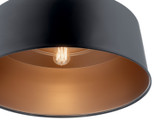 Kichler - 52097BK - One Light Pendant/Semi Flush - Elias - Black
