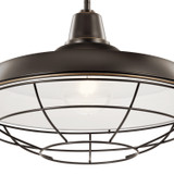 Kichler - 49993OZ - One Light Outdoor Pendant/Semi Flush - Pier - Olde Bronze