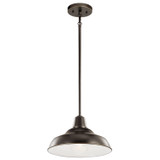 Kichler - 49992OZ - One Light Outdoor Pendant/Semi Flush - Pier - Olde Bronze