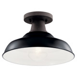 Kichler - 49992BK - One Light Outdoor Pendant/Semi Flush - Pier - Black