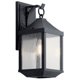 Kichler - 49985DBK - One Light Outdoor Wall Mount - Springfield - Distressed Black