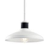 Kichler - 49982WH - One Light Outdoor Pendant/Semi Flush - Allenbury - White