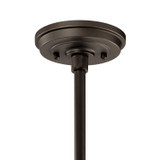 Kichler - 49982OZ - One Light Outdoor Pendant/Semi Flush - Allenbury - Olde Bronze
