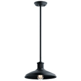 Kichler - 49982BKT - One Light Outdoor Pendant/Semi Flush - Allenbury - Textured Black