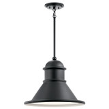 Kichler - 49777BK - One Light Outdoor Pendant - Northland - Black