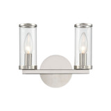 Alora - WV309022PNCG - Two Light Bathroom Fixture - Revolve - Clear Glass/Polished Nickel