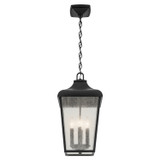 Kichler - 49740BKT - Four Light Outdoor Pendant - Forestdale - Textured Black