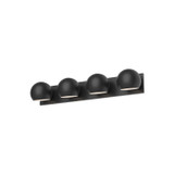 Alora - VL648431MB - Four Light Bathroom Fixtures - Willow - Matte Black