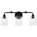 Kichler - 45666BK - Three Light Bath - Gunnison - Black
