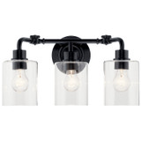 Kichler - 45666BK - Three Light Bath - Gunnison - Black