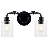 Kichler - 45665BK - Two Light Bath - Gunnison - Black