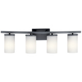 Kichler - 45498BK - Four Light Bath - Crosby - Black