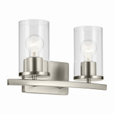 Kichler - 45496NICLR - Two Light Bath - Crosby - Brushed Nickel