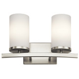 Kichler - 45496NI - Two Light Bath - Crosby - Brushed Nickel
