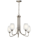 Kichler - 44377NI - Five Light Chandelier - Valserrano - Brushed Nickel