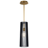 Kichler - 44169BK - One Light Pendant - Linara - Black
