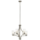 Kichler - 44072NI - Five Light Chandelier - Vara - Brushed Nickel