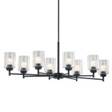 Kichler - 44035BK - Eight Light Chandelier - Winslow - Black