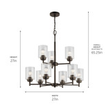 Kichler - 44031OZ - Nine Light Chandelier - Winslow - Olde Bronze