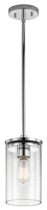 Kichler - 43996CH - One Light Mini Pendant - Crosby - Chrome