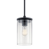 Kichler - 43996BK - One Light Mini Pendant - Crosby - Black