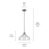 Kichler - 43906NI - One Light Pendant - Avery - Brushed Nickel