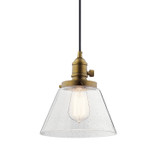Kichler - 43851NBR - One Light Mini Pendant - Avery - Natural Brass