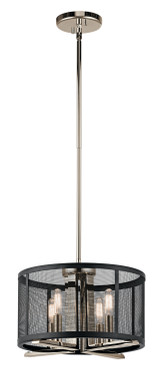 Kichler - 43713PN - Four Light Pendant/Semi Flush - Titus - Polished Nickel