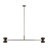 Visual Comfort Modern - SLLS31927BZ - LED Linear Chandelier - Shanti - Dark Bronze