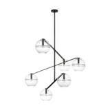 Visual Comfort Modern - SLCH354CBF-L - LED Chandelier - Lowing - Blackened Forged