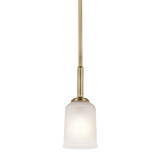 Kichler - 43674NBR - One Light Mini Pendant - Shailene - Natural Brass