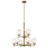Kichler - 43672NBR - Nine Light Chandelier - Shailene - Natural Brass