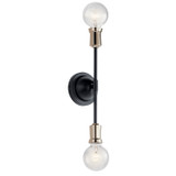 Kichler - 43195BK - Two Light Wall Sconce - Armstrong - Black
