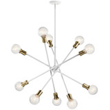 Kichler - 43119WH - Ten Light Chandelier - Armstrong - White